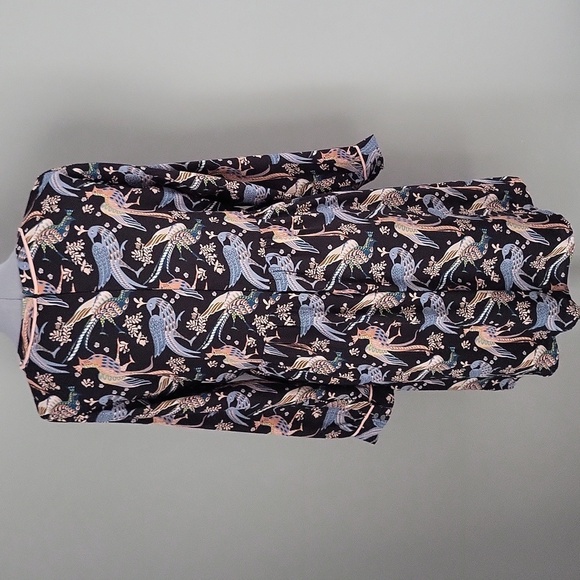 Ann Taylor LOFT Bird Print Long Sleeve Dress - Picture 6 of 12